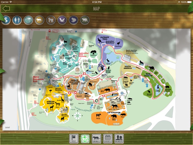 San Francisco Zoo Map - 643x0w