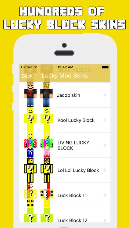 MineSkins Lucky - Lucky Block Mod Guide With Lucky Block Skins for Minecraft