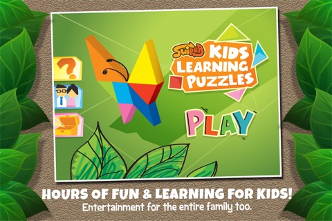 Kids Learning Puzzles: Garden Animals, K12 Tangramのおすすめ画像1