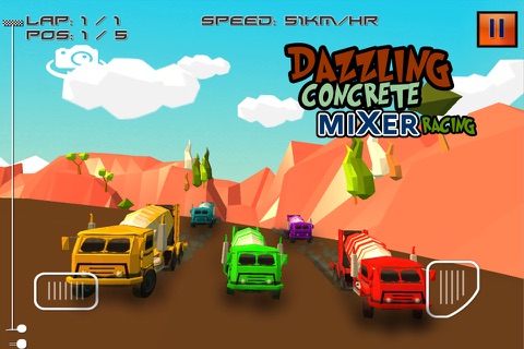 Dazzling Concrete Mixer Racing screenshot 3