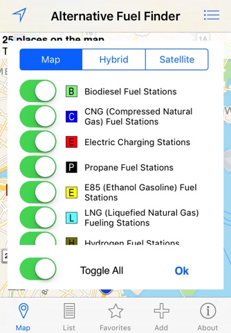 Alternative Fuel Finder screenshot 2