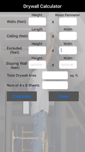 Drywall Calculator screenshot #2 for iPhone