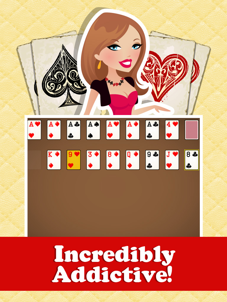Black and Red Solitaire Casual Family Fun Card Wars Free screenshot 8