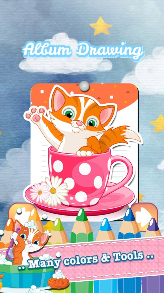 cat coloring book educational games third grade - 1.2 - (iOS)