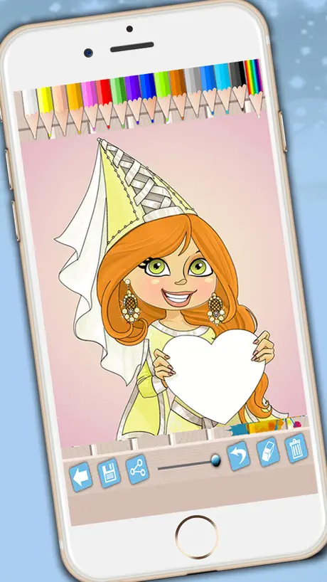 Princesses coloring book - Coloring pages fairy tale princesses 