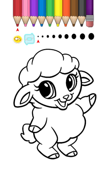 Kids Coloring Book - Cute Animals screenshot-4