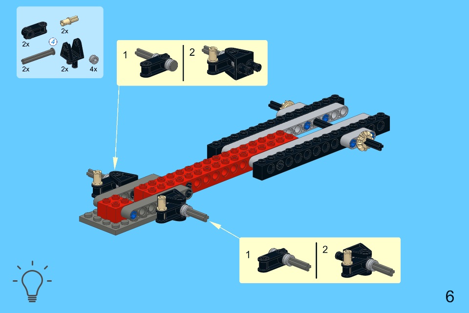 Roadster Mk 2 for LEGO Creator 7347+31003 Sets - Building Instructions screenshot 3