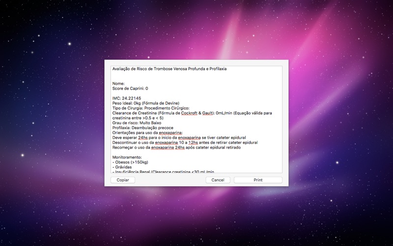 Screenshot #2 pour Caprini Score