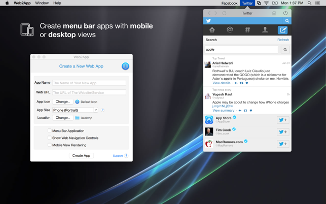 ‎Web2App -Websites to real apps Screenshot