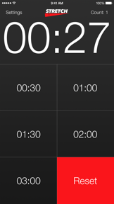 Stretch - A countdown timer for fitness, workout, egg, or anything really screenshot