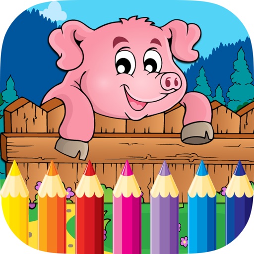 Farm Coloring Book Free For Kids and Kindergarten : Learning How to Drawing and Painting with Animals icon