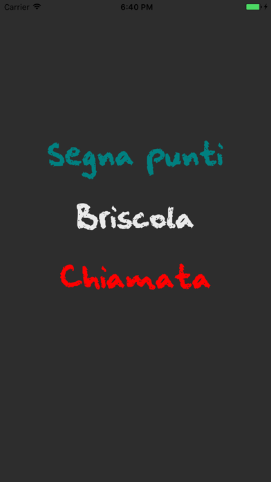 Screenshot #1 pour Segna Punti Briscola Chiamata