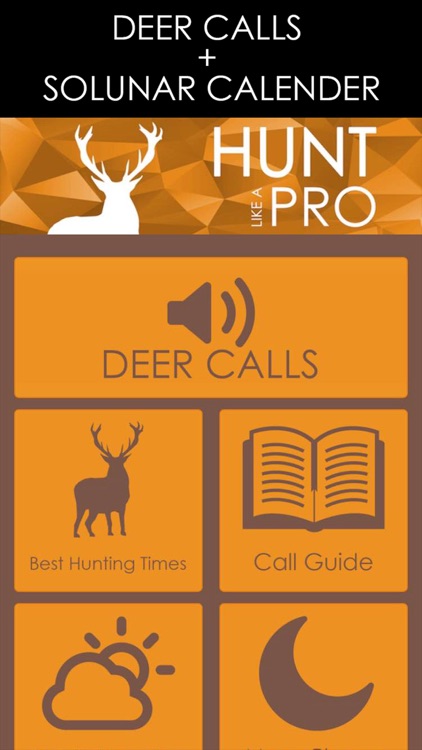 HD Deer Hunting Calls Pro - Includes Solunar Calender, Moon Phases, Detailed Weather & More