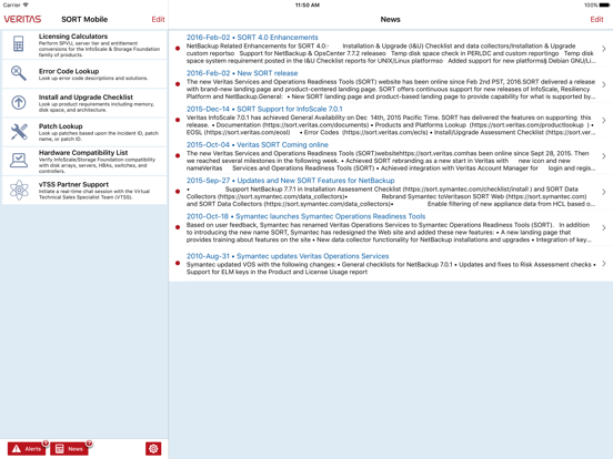 Screenshot #4 pour Veritas Services and Operations Readiness Tools (SORT) Mobile