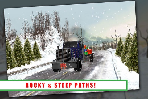 Christmas Tree Delivery Truck In Snow City screenshot 4