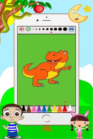 ディノのぬりえ - キッド無料ゲームのための恐竜の描画のおすすめ画像4