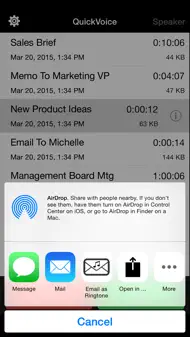 QuickVoice2Text Email (PRO Recorder) iphone resimleri 4