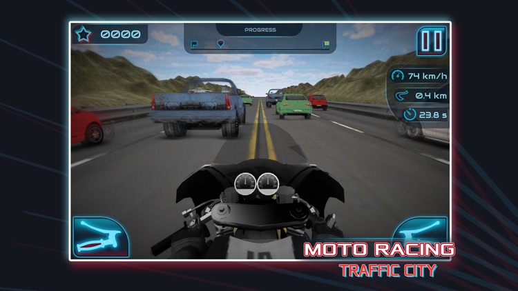 Moto Racing: Traffic City FREE screenshot-3