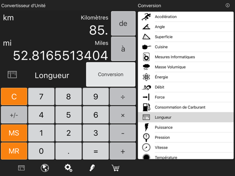 Screenshot #4 pour Converter Pro HD Gratuit - Convertisseur d'Unité, Devises Calculatrice