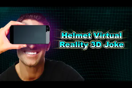 Helmet Virtual Reality 3D Joke