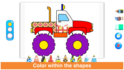 How to cancel & delete Little Trucks Colorbook Free by Tabbydo : Vehicles coloring app for kids & preschoolers from iphone & ipad 1