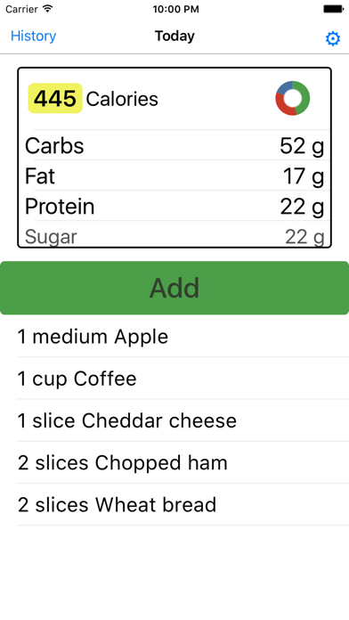 Screenshot #2 pour Spelt - Calorie and Nutrition Tracker