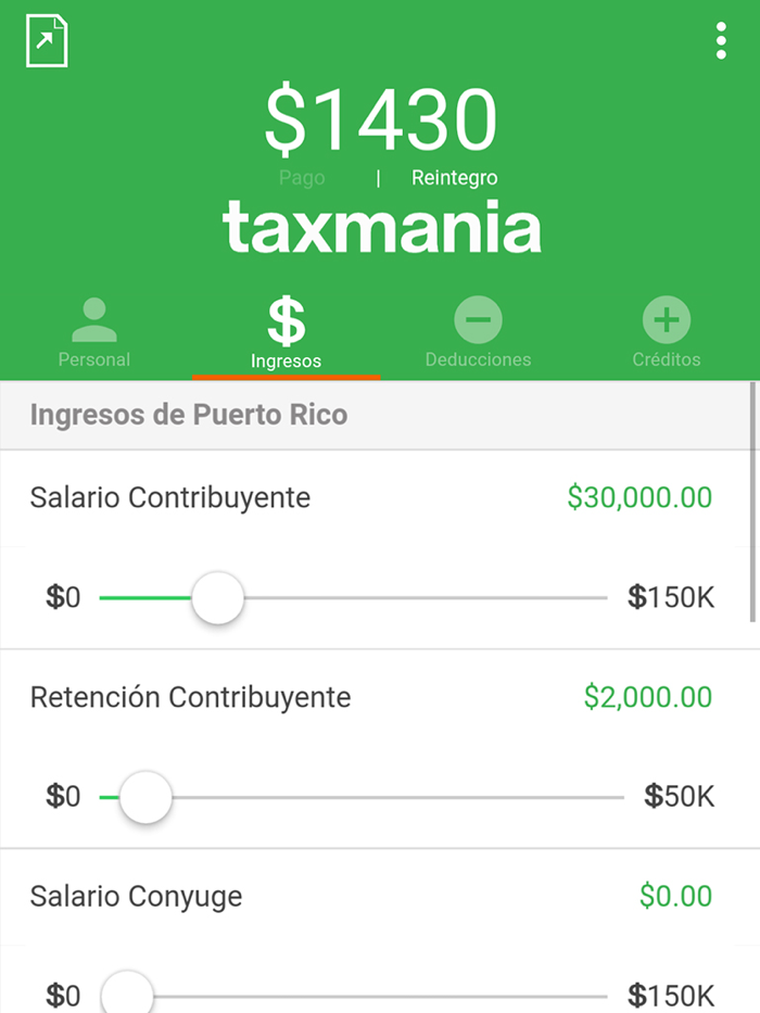 Taxmania Calculadora
