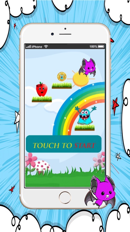 cute monster jump for kids