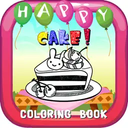 Happy Cake Coloring Book : Free For Toddler And Kids! app icon