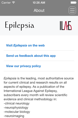 Epilepsia Journal screenshot 4