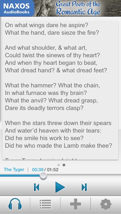 Great Poets of the Romantic Age: Audiobook App
