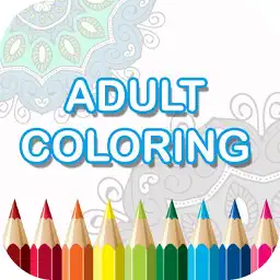 Adult Coloring Book - Free Mandala Colors Therapy Stress Relieving Pages app icon