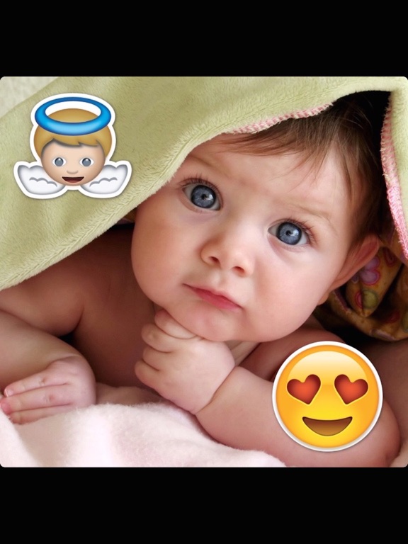 Simple Emoji Sticker - Best Photo Emoticon Maker with Picture Editor for Cute Camera Selfie iPad screenshot