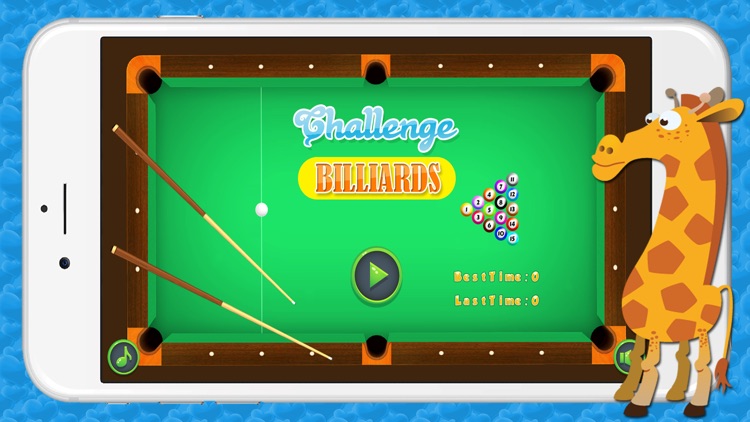 Pool Billiards Challenge Game for Kids