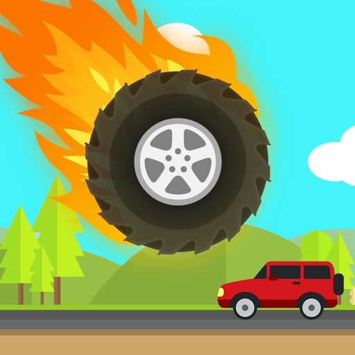 Bouncing Wheel - Highway Monster Icon