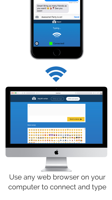 KeyWi Keyboard - Type faster on your device using your computer's keyboardのおすすめ画像4