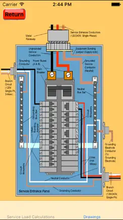 Electrical Load Calculator & Electrical Plan Example iPhone image 3
