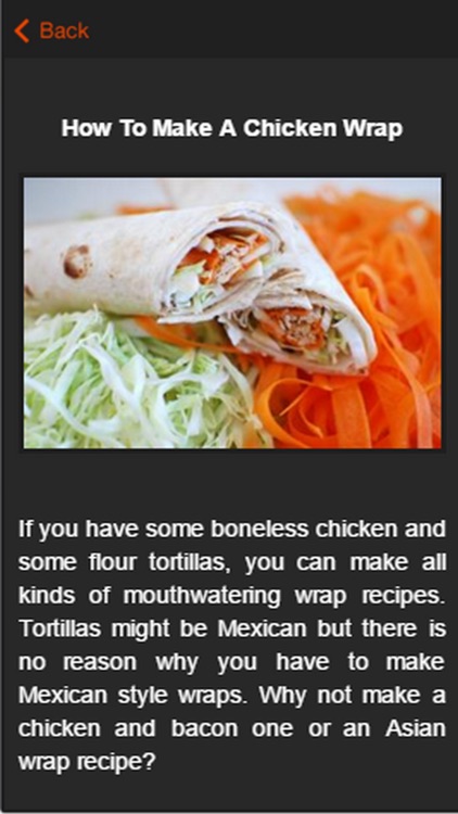 Chicken Wrap Recipes