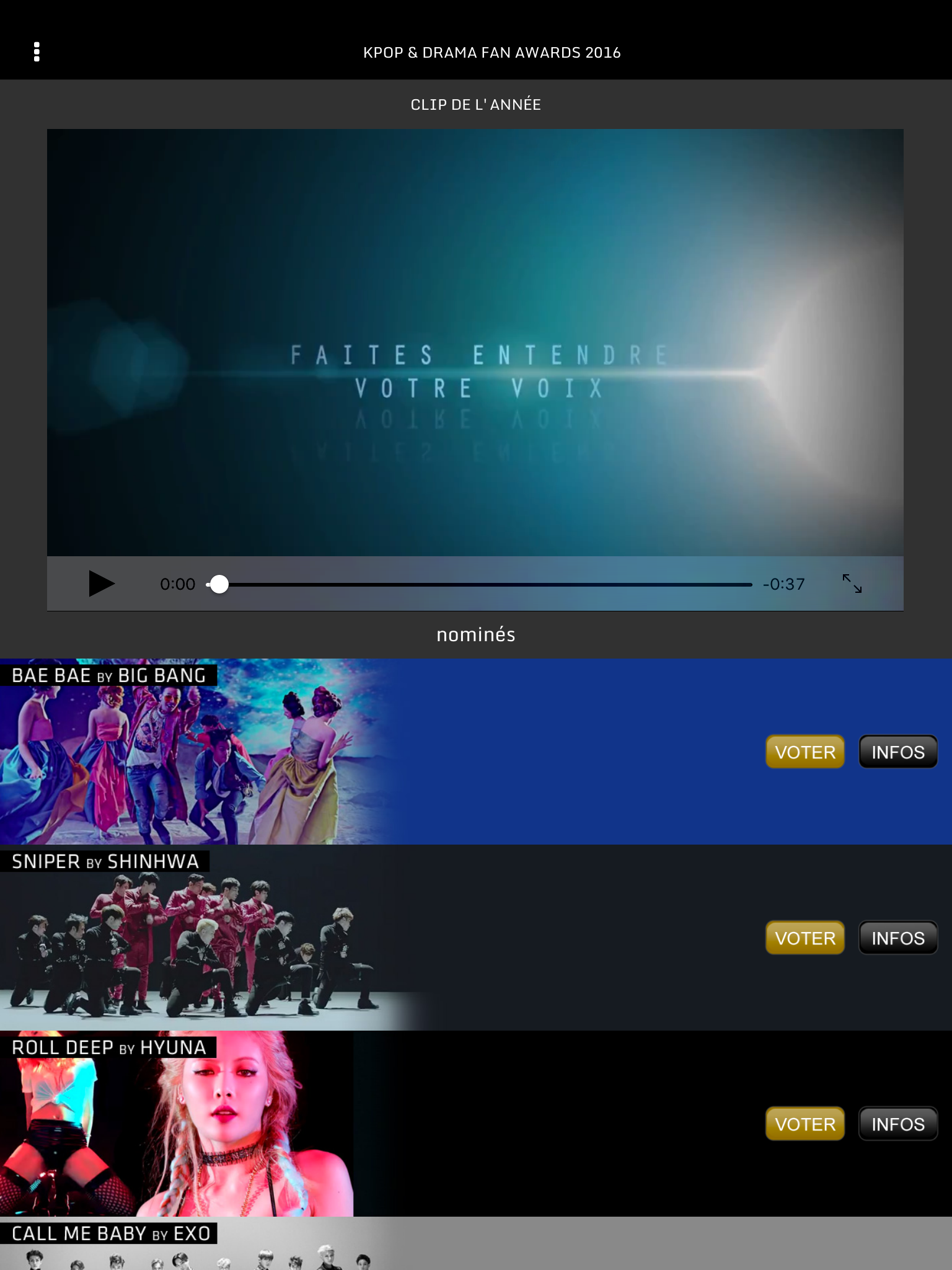 KPOP & DRAMA Fan Awards screenshot 4