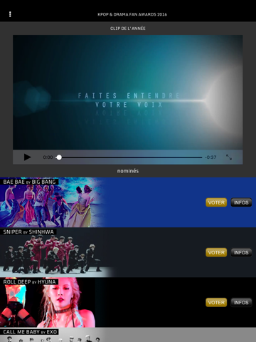 Screenshot #5 pour KPOP & DRAMA Fan Awards