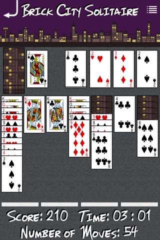 Brick City Solitaire screenshot 2