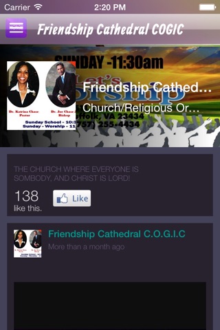 Friendship Cathedral COGIC screenshot 2