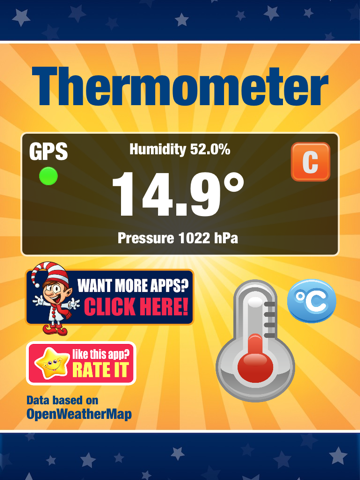 温度計 - 温度、湿度、気圧。のおすすめ画像1