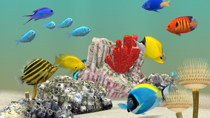 Screenshot #1 pour MyReef 3D Aquarium TV Lite