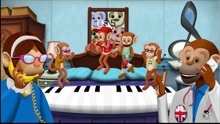 Screenshot #2 pour Cinq singes musicaux