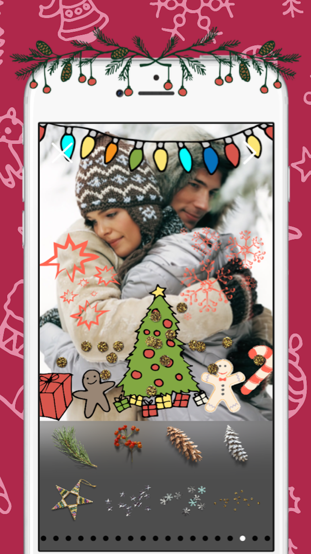 Merry Christmas & Happy New Year 2016 - Stickers for Photos screenshot 4