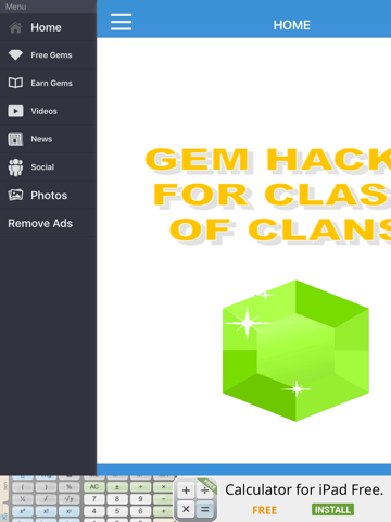 Screenshots of FREE Gem Hacks for Clash of Clans for iPad