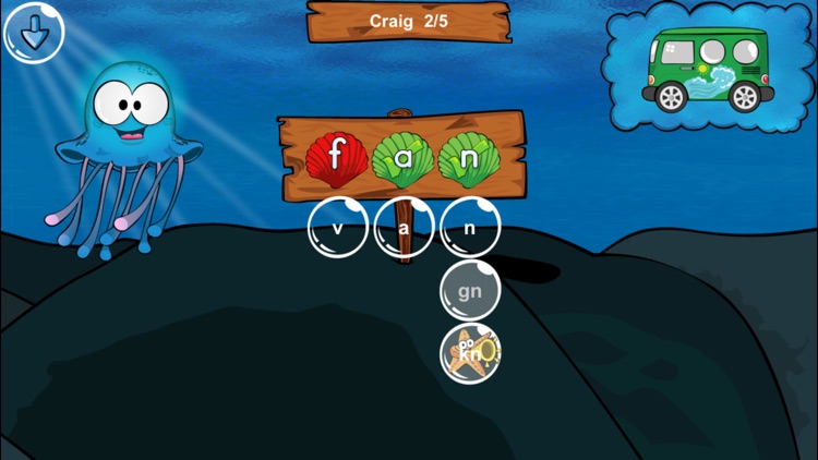 Spellyfish Phonics - Short A Words screenshot-3