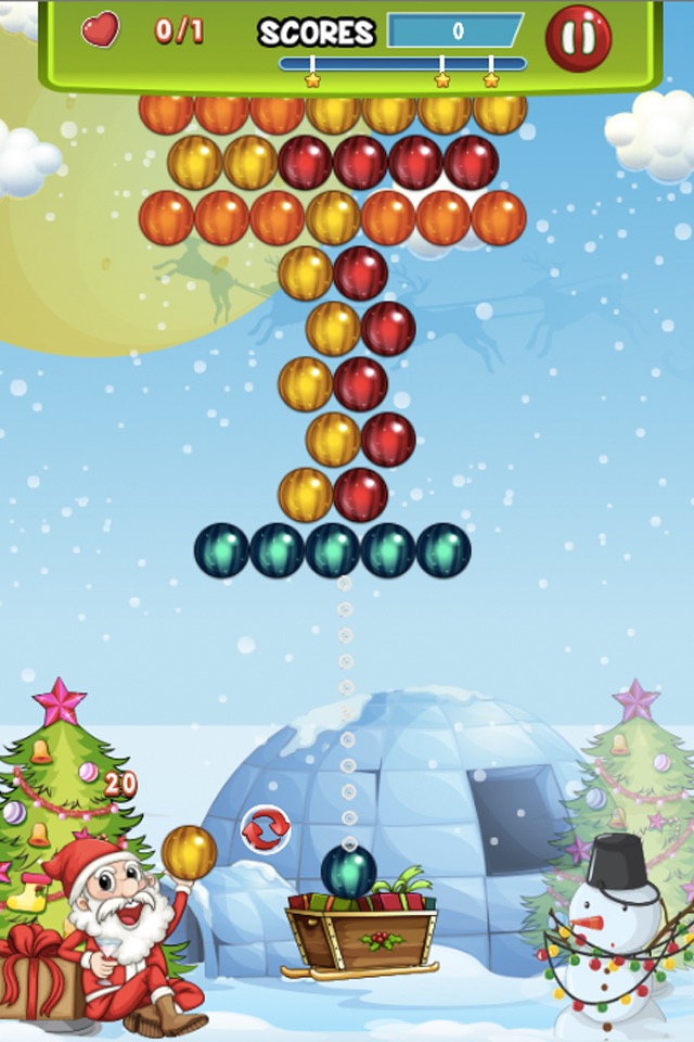 Bubble Winter Season - Matching Shooter Puzzle Game Free screenshot 2