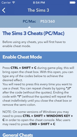 Cheats for The Simsのおすすめ画像3